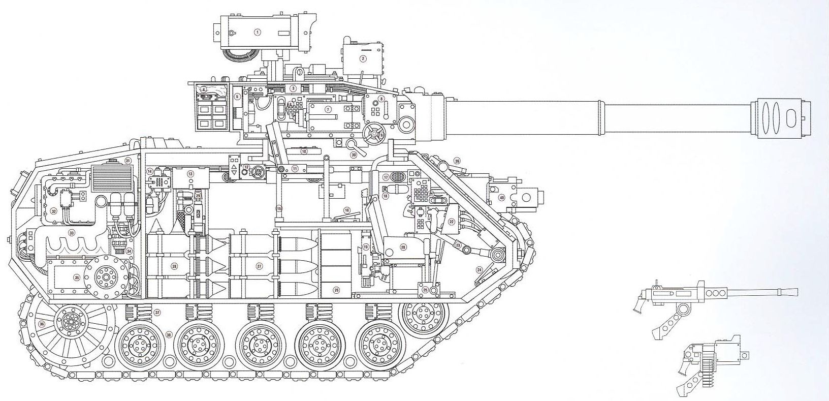 Танк вархаммер 40000 чертеж